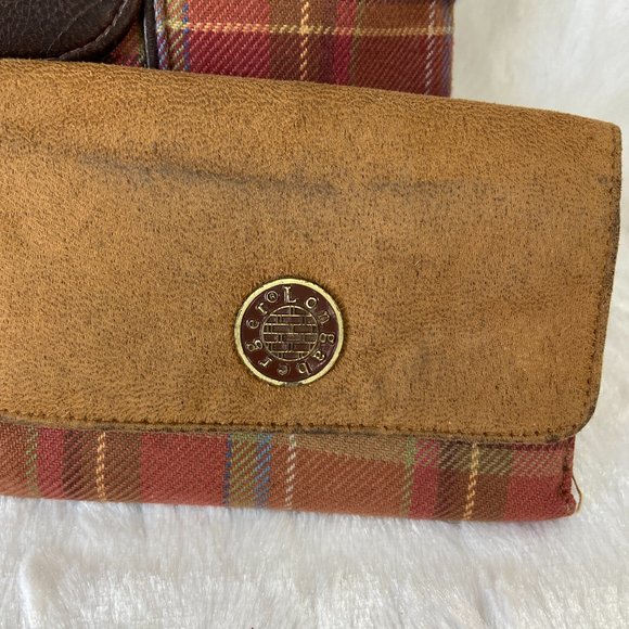 Vintage Longaberger Purse Handbag Tartan Plaid with matching wallet - Picture 3 of 9